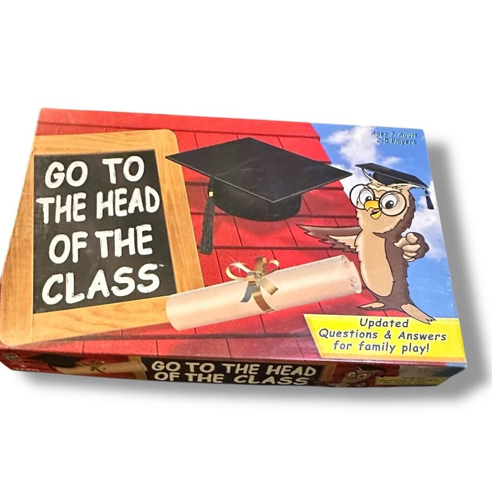 Hasbro 2002 Go to the Head of the Class Board Game